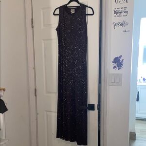 Vintage Jalate Elegant plum colored Sleeveless Dress